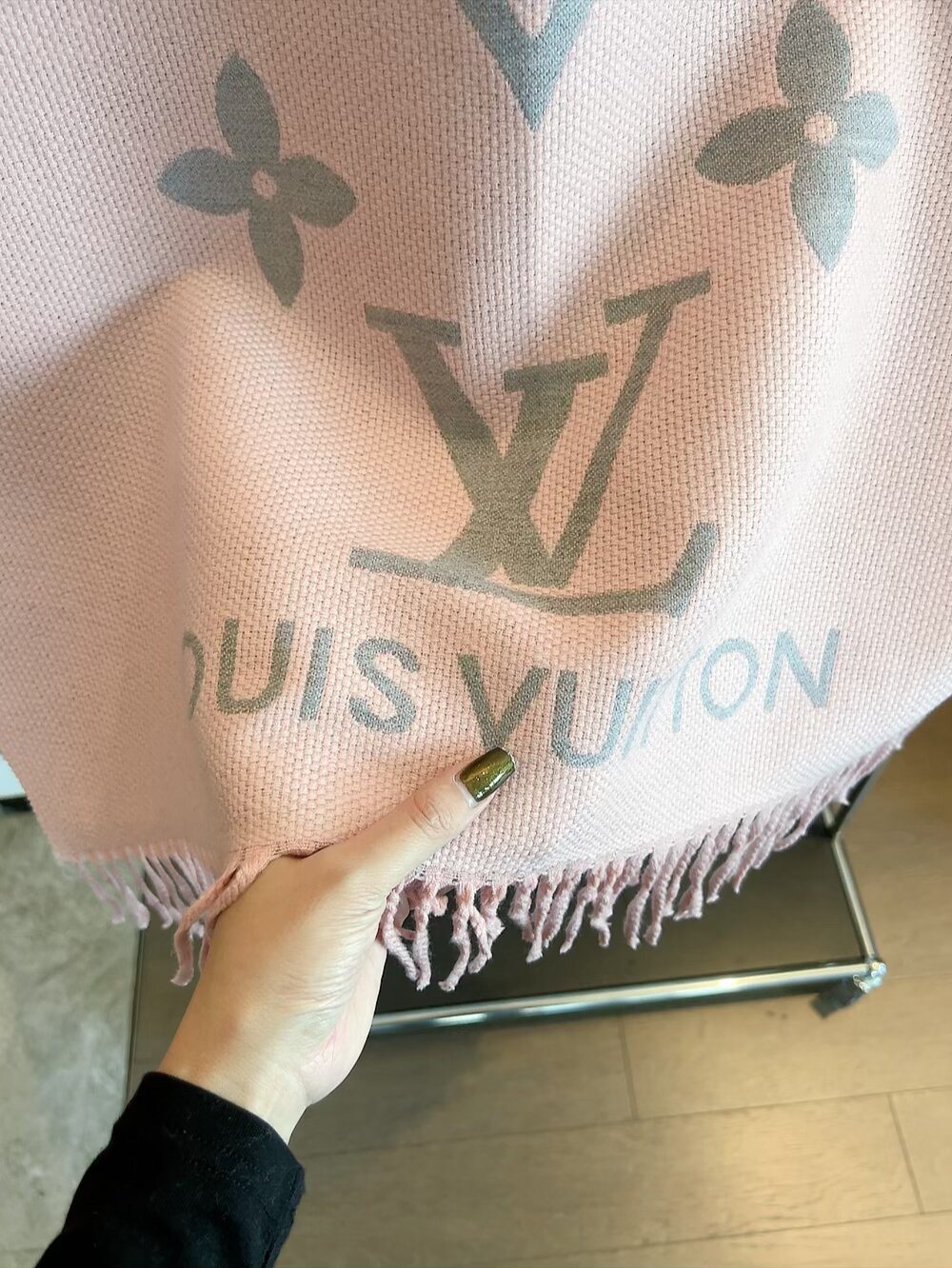 Louis Vuitton Floral Monogram Wrap Scarf