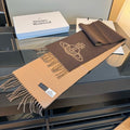 Vivienne Westwood Brown and Tan Orb Jacquard Scarf