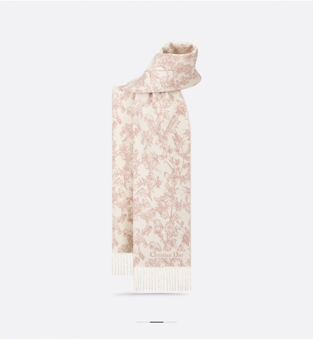 Dior Botanical Fringed Scarf