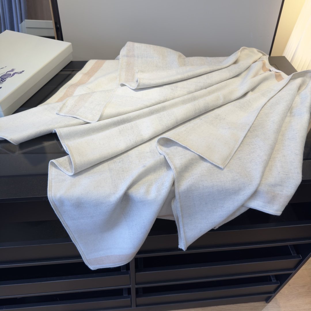 Burberry Reversible Plaid Cape Wrap