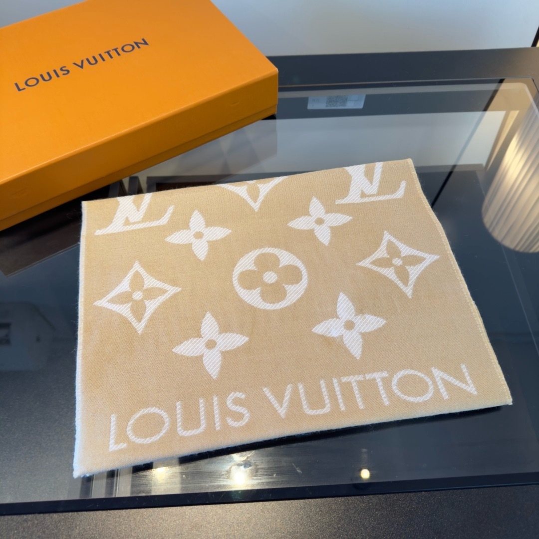 Louis Vuitton Reversible Wool Monogram Scarf - 180 x 30 cm