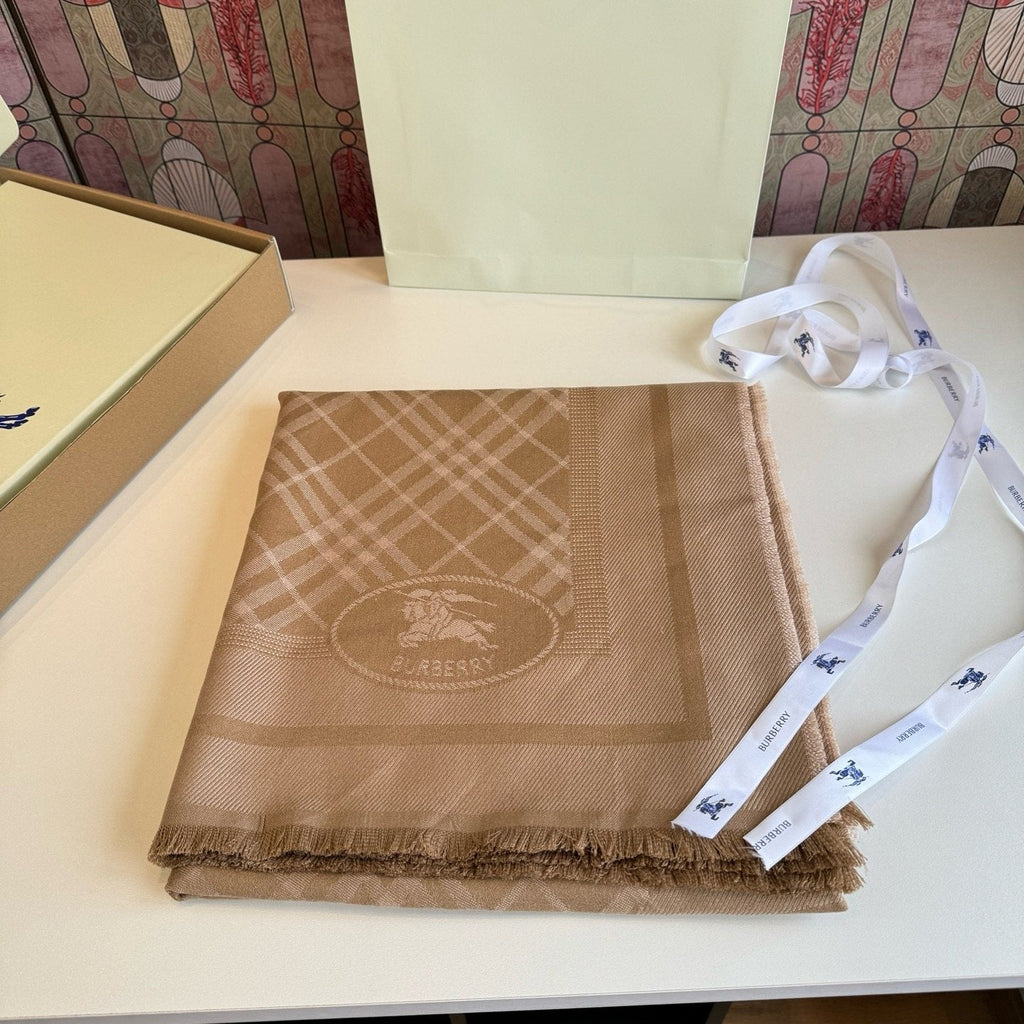 Burberry Fringed Woven Shawl